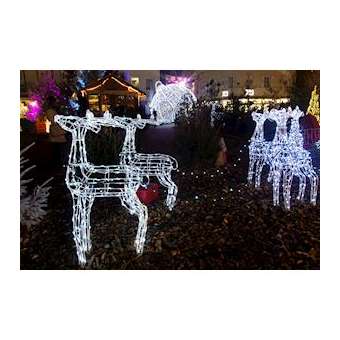REINDEER - Renne debout H0.9m - LED Blanc|Festilight-FEH40298-W0