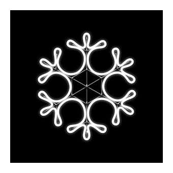 Set de 5 flocons effet néon L8m - 1800 LED Blanc- 230V|Festilight-FEH40548-5-0