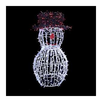 SNOWMAN -Bonhomme de neige H1.40m -LED Blanc - 31V|Festilight-FEH40448-W0-31V