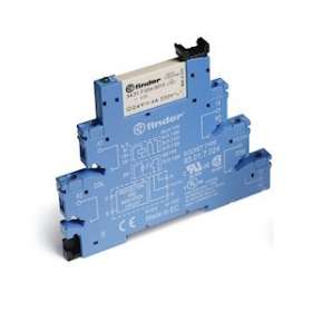 Interface modulaire à relais 1RT 6A 24V DC sensible, AgNi, bornes à cage|Finder-FID385170240050