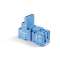 Support 10A 250V série 5532, bleu, étrier métal, bobine et contacts séparés
