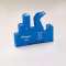 Support 16A 250V série 4661, bleu, étrier plastique, à cage