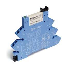 Interface modulaire à relais 1RT 6A 24V DC sensible, AgNi, bornes à ressort|Finder-FID386170240050