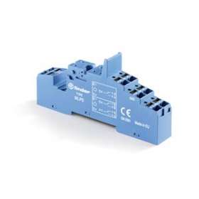 Support 10A 250V séries 4051, 4052, 4061, bleu, étrier plastique, Push-in|Finder-FID95P5SPA