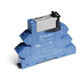 Interface modulaire à relais 2RT 8A 24V DC sensible, AgNi, bornes à ressort|Finder-FID386270240050