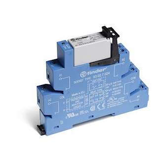Interface modulaire à relais 2RT 8A 24V AC/DC, AgNi, bornes à cage|Finder-FID385200240060