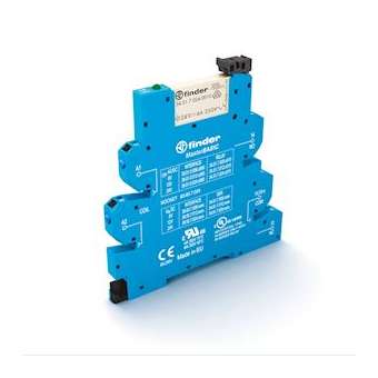 Interface mécanique masterBASIC 1RT 6A 24V AC/DC, bornes automatique|Finder-FID390100240060
