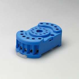 Support 10A 250V pour séries 6013, bleu, étrier métal, à cage|Finder-FID9023SMA