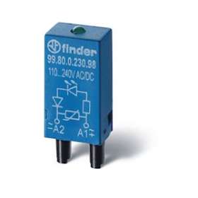 Module LED + diode 6 à 24 DC (+A1, polarité standard) série 95833, 95853|Finder-FID9980902499