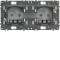 Prise de courant gallery 2P+T double|Hager-HAGWXF122