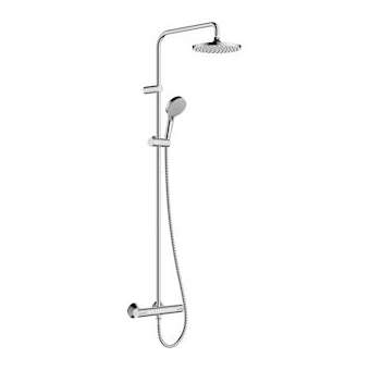 Showerpipe 200 1jet Vernis Blend avec thermostatique chromé|Hansgrohe-HA326276000