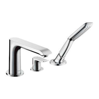 Set de finition Mitigeur 3 trous pour montage sur bord de baignoire chr|Hansgrohe-HA331190000