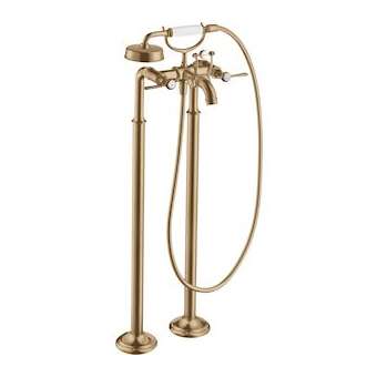 Mélangeur bain/ douche à pont poignées manettes bronze brossé|Hansgrohe-HA316553140