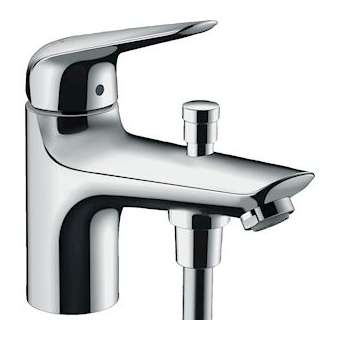 Mitigeur bain/douche C2 monotrou avec cartouche à 2 vitesses chromé|Hansgrohe-HA371324000