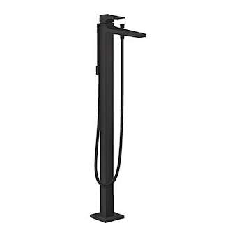 Mitigeur bain/douche, set de finition, poignée manette noir mat|Hansgrohe-HA332532670