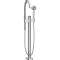 Mitigeur baignoire bain/douche sur pied set de finition chromé poli