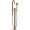 Mitigeur baignoire bain/douche sur pied set de finition bronze poli