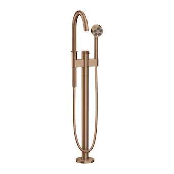 Mitigeur baignoire bain/douche sur pied set de finition rouge doré brossé|Hansgrohe-HA348440310