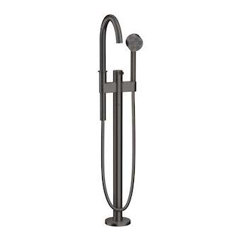 Mitigeur baignoire bain/douche sur pied set de finition chromé brossé|Hansgrohe-HA348440340