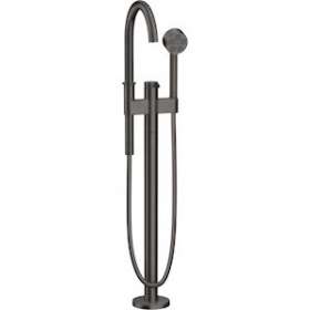 Mitigeur baignoire bain/douche sur pied set de finition chromé brossé|Hansgrohe-HA348440340