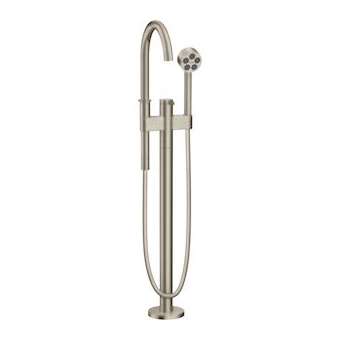 Mitigeur baignoire bain/douche sur pied set de finition nickel brossé|Hansgrohe-HA348440820