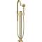 Mitigeur baignoire bain/douche sur pied set de finition laiton poli