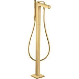 Mitigeur baignoire B/D sur pied poignée manette aspect doré brossé|Hansgrohe-HA339440250