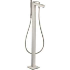 Mitigeur baignoire B/D sur pied poignée manette aspect acier inox|Hansgrohe-HA339440800