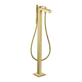 Mitigeur baignoire B/D sur pied poignée manette laiton brossé|Hansgrohe-HA339440950
