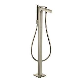 Mitigeur baignoire B/D sur pied poign.man.coupe rhomb.nickel poli|Hansgrohe-HA339471830