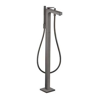 Mitigeur baignoire B/D sur pied poign.man.coupe rhomb.chromé brossé|Hansgrohe-HA339471340