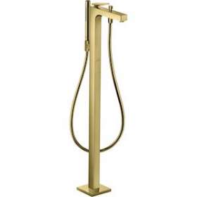 Mitigeur baignoire B/D sur pied poign.man.coupe rhomb.laiton poli|Hansgrohe-HA339471930