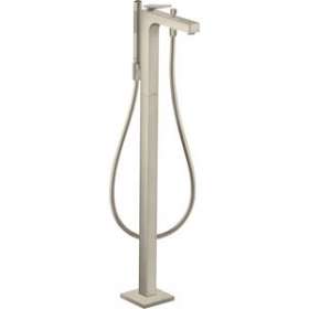 Mitigeur baignoire B/D sur pied poign.man.coupe rhomb.nickel brossé|Hansgrohe-HA339471820