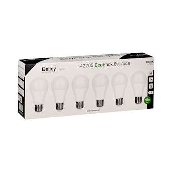 Ecopack Lot 6Pcs Led A60 E27 8W (55W) 720Lm 840 Opale|Bailey-BIY142705