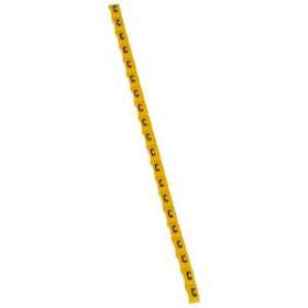Repère Duplix lettre majuscule C noire sur fond jaune|Legrand-LEG038412