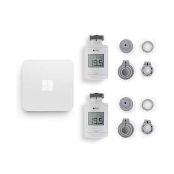 Pack TRV 1.0 connecté 2 têtes thermostatiques intelligentes avec accessoires|Delta dore-DDO6050664