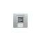 Chargeur USB double TerCia 2 modules alucolor