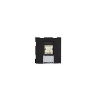 Prise TerCia RJ45 Catégorie 6 STP 2 modules noire|Iboco-IBOB45062