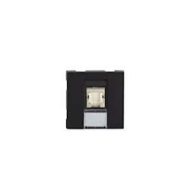 Prise TerCia RJ45 Catégorie 6 STP 2 modules noire|Iboco-IBOB45062