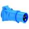 Adaptateur CEI/USE 16A 230V IP44 IK08 monobloc 16A 230V