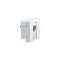 Prise TerCia BNC traversante 2 modules blanche