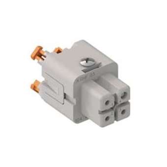 Insert femelle 3P+T 10A-400V gabarit 21.21 série SQUICH|Ilme-IL1CKSHF03