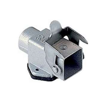 Embase alu coudée avec sortie presse-étoupe PG11 - gabarit 21.21|Ilme-IL1CKA03IAPS