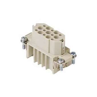 Insert femelle 15 pôles +T 10A 250V gabarit 49.16 technologie à sertir|Ilme-IL1CDF15