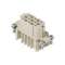 Insert femelle 15 pôles +T 10A 250V gabarit 49.16 technologie à sertir