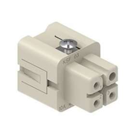 Insert femelle à lame de pression 3P+T 10A 400V gabarit 21.21|Ilme-IL1CKSF03