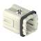 Insert mâle à lame de pression 4P+T 10A 400V - gabarit 21.21