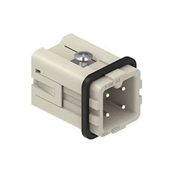 Insert mâle à lame de pression 3P+T 10A 400V - gabarit 21.21|Ilme-IL1CKSM03