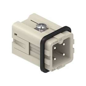 Insert mâle à lame de pression 3P+T 10A 400V - gabarit 21.21|Ilme-IL1CKSM03