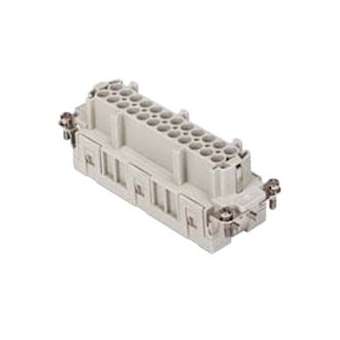 Insert femelle à lame de pression 24P+T 16A 500V - gabarit 104.27|Ilme-IL1CSEF24